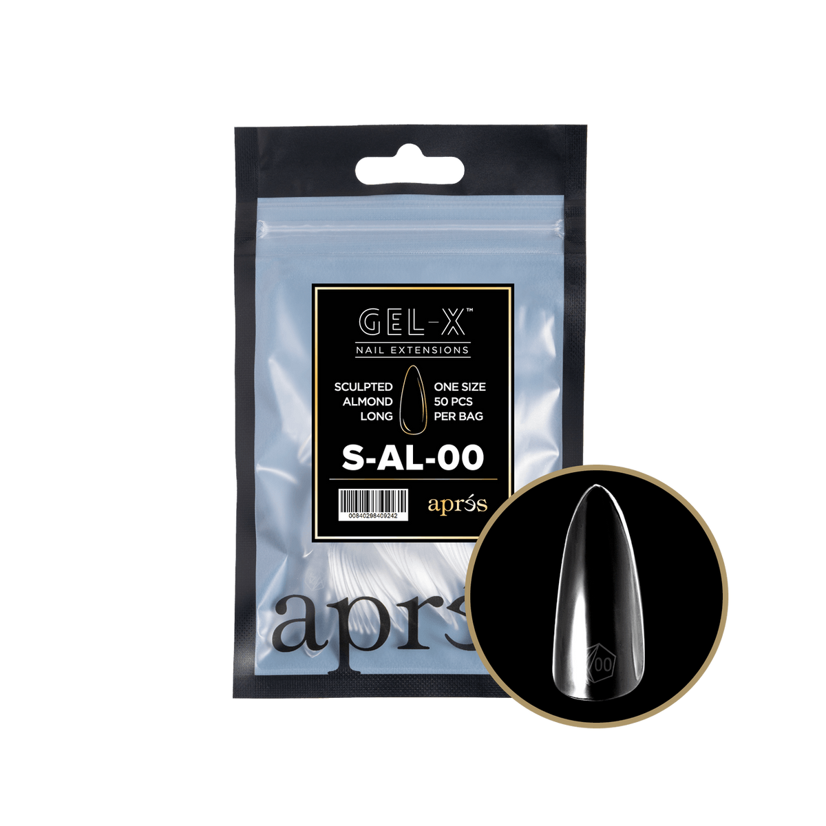 ジェルアップ Apres Gel-X Soft Gel Nail Extensions Refill - Sculpted Almond