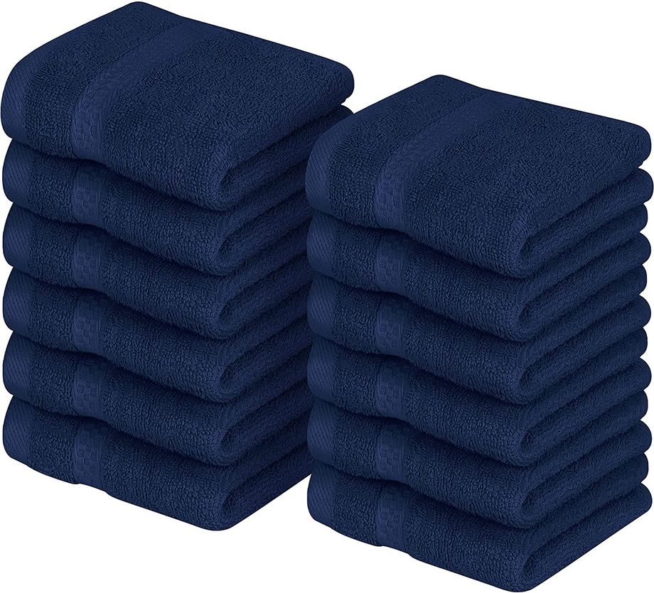 Hand Manicure Pedicure Towel dozen 16 X27 Deep Blue Toronto Nail Beauty Supply