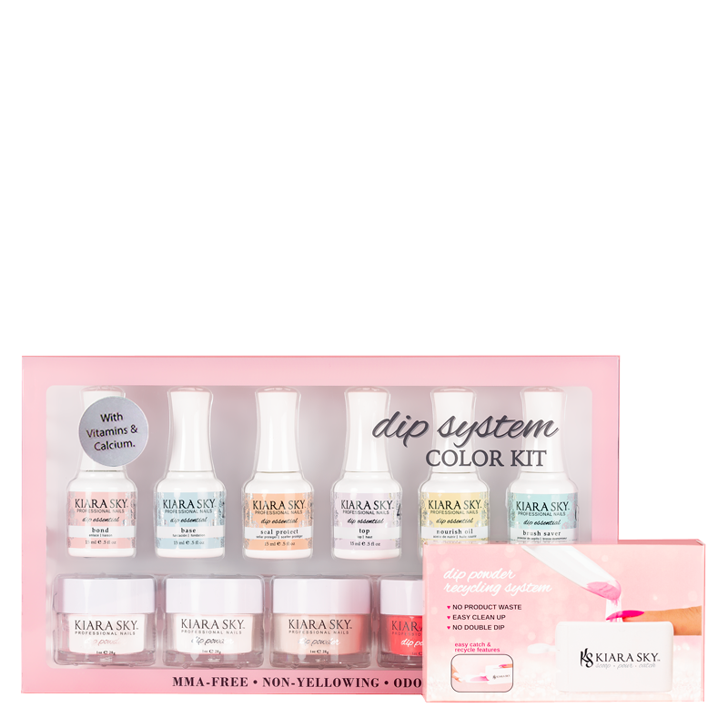 Kiara Sky Dip System Color Starter Kit + Free Dip Recycling Powder